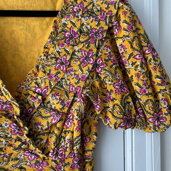 Rahi Floral Yellow Dress - Picture 2 of 3